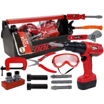 LEAN TOYS DIY Meistri Tööriistakomplekt Puur Haamer 35-osaline Õppemänguasi