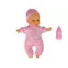 LEAN TOYS Sweet Baby nukk roosa pudelihelidega interaktiivne 30 cm beebinukk koos toitmispudeliga