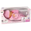 LEAN TOYS Sweet Baby nukk roosa pudelihelidega interaktiivne 30 cm beebinukk koos toitmispudeliga