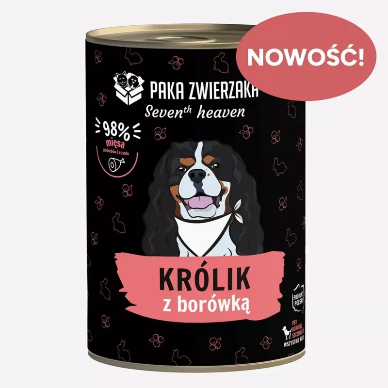 Paka Zwierzaka Seventh Heaven Täisväärtuslik kuivtoit täiskasvanud küülikutele küüliku ja mustikaga, 400g