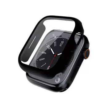 Crong hübriidne kellakaitse Apple Watch 44mm jaoks (must)
