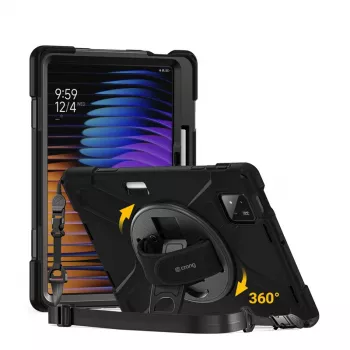 Crong Defender Plus vastupidav ümbris Xiaomi Pad 8 / 8 Pro / Pad 7 / 7 Pro 11,2 tolli – must