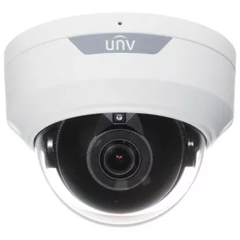 UNIVIEW IPC328LE-ADF28K-H 8MP välitingimustesse mõeldud kuplikujuline IP-kaamera, 2.8mm fikseeritud objektiiv, 30m IR, PoE, IK10 vandalismikindel, valge