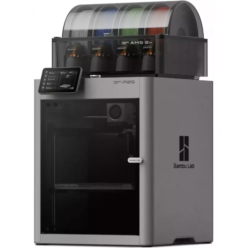 BambuLab P2S Combo 3D-printer koos AMS-iga, 500 mm/s, CoreXY, suletud, mitmevärviline