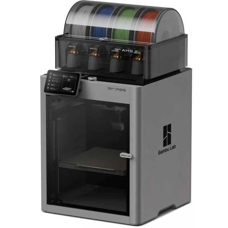 BambuLab P2S Combo 3D-printer koos AMS-iga, 500 mm/s, CoreXY, suletud, mitmevärviline