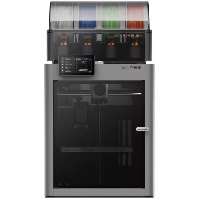 BambuLab P2S Combo 3D-printer koos AMS-iga, 500 mm/s, CoreXY, suletud, mitmevärviline