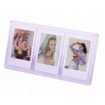 LOVEINSTANT seisev kolmikraam Instax Mini ja Zink 2x3 tolliste piltide jaoks – lilla