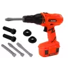 LEAN TOYS DIY patareitoitel töötav puur oranž, puurid ja kruvid