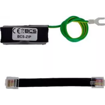 BCS-ZIP Etherneti liigpingekaitse PoE ja Gigabit LAN jaoks – kuni 90W, 2 kA, alumiiniumkorpus