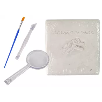LEAN TOYS Arheoloogia väljakaevamiskomplekt Dinosauruse skelett 3D Brachiosaurus Hologramm
