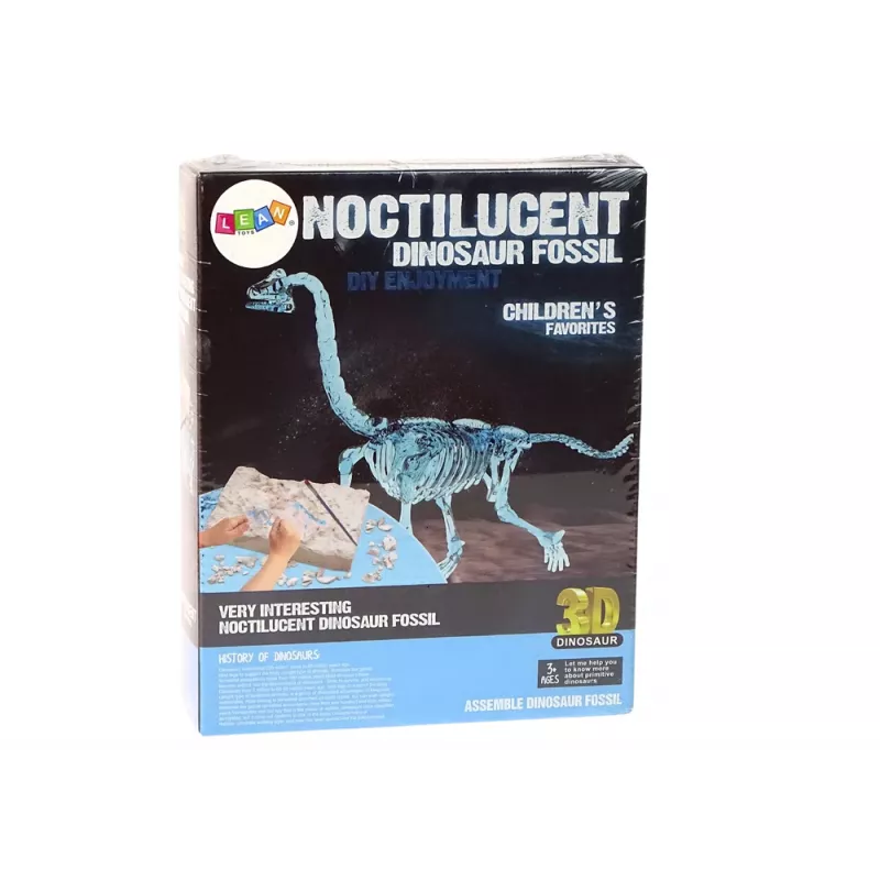 LEAN TOYS Arheoloogia väljakaevamiskomplekt Dinosauruse skelett 3D Brachiosaurus Hologramm