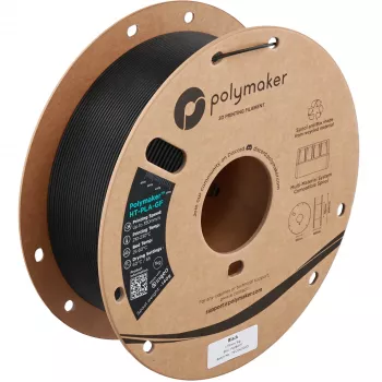 Polymaker HT-PLA-GF 1,75 mm must 1 kg klaaskiuga tugevdatud PLA filament