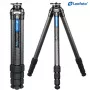 Leofoto LS-284CEX Carbon Fiber Ranger Leveling Statiiv integreeritud nivelleerimisalusega