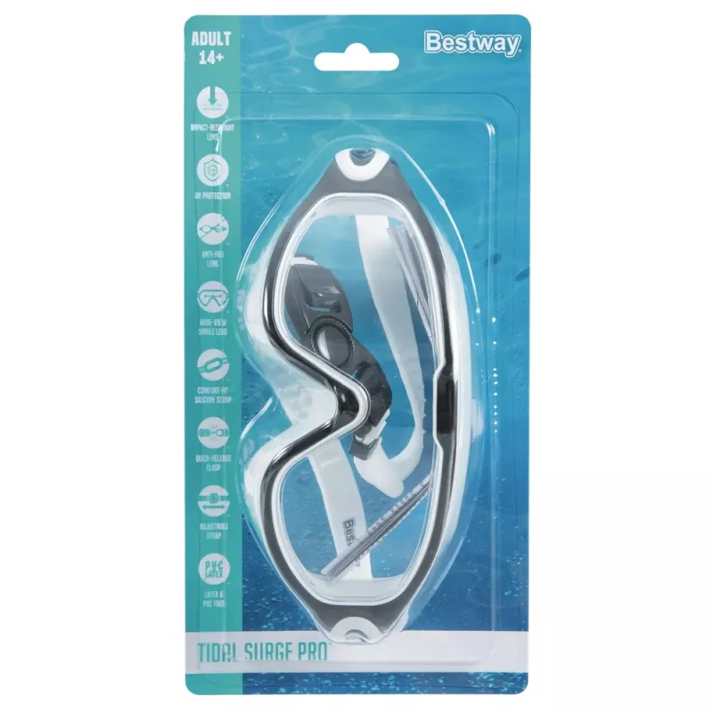 Bestway 21194 Reguleeritavad must-valged ujumisprillid