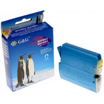 G&G ühilduv tindikassett Brother LC-970C/LC-1000 jaoks, tsüaan (400 lehte, 11ml, Smart Chip)