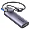 Ugreen CM629 2K 30Hz HDMI-USB videokaardi hõivamise kaart, Space Gray