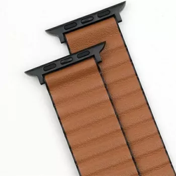 Beline Magnetic Pro Apple Watch rihm 42/44/45/49mm Must/Pruun