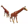 LEAN TOYS Kaelkirjakute kujukesed Hariv perekomplekt 3 tükki + Aafrika taust