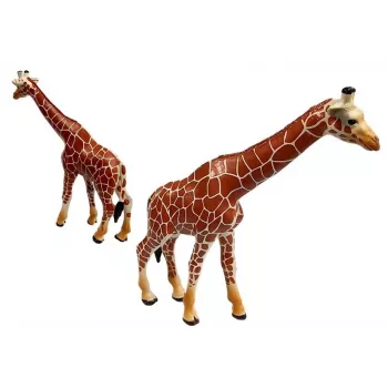 LEAN TOYS Kaelkirjakute kujukesed Hariv perekomplekt 3 tükki + Aafrika taust