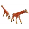 LEAN TOYS Kaelkirjakute kujukesed Hariv perekomplekt 3 tükki + Aafrika taust