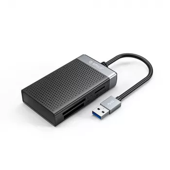 ORICO CL4D-A3 USB 3.0 Multi-kaardilugeja - SD, microSD, CF, MS - must/hõbe