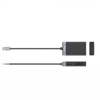 ORICO CL4D-A3 USB 3.0 Multi-kaardilugeja - SD, microSD, CF, MS - must/hõbe