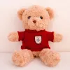 LEAN TOYS Plüšist maskottkuju kaisukaru beež punase kampsuniga 40cm