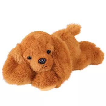 LEAN TOYS Plüšist kokkerspanjel koer kaalutud käppadega pruun 30cm