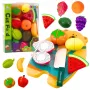 LEAN TOYS Puuviljade lõikamise komplekt lõikelaud ja nuga õppevahend lastele