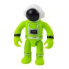 LEAN TOYS UFO Kosmoselaev astronauti kujukesega, tulede ja helidega, roheline