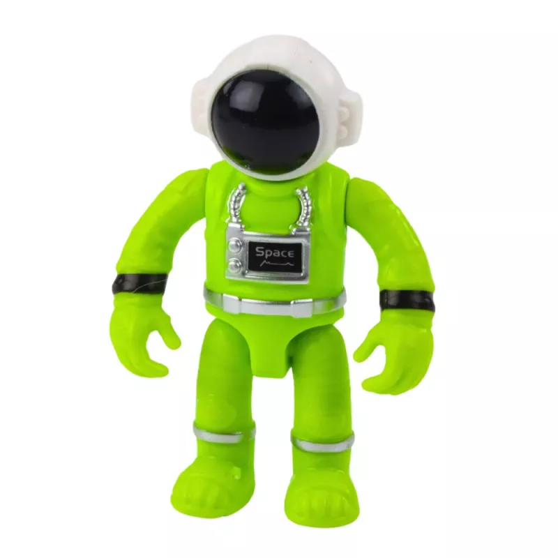 LEAN TOYS UFO Kosmoselaev astronauti kujukesega, tulede ja helidega, roheline