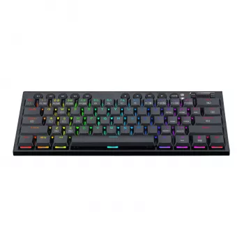 REDRAGON Horus Mini 61-Key Tri-Mode RGB Low Profile Mechanical Gaming Keyboard - Black