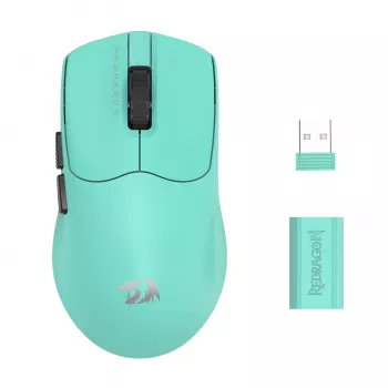 Redragon AXION M933TF-ULT juhtmega RGB mänguhiir, 12400 DPI, 9 programmeeritavat nuppu, türkiissinine