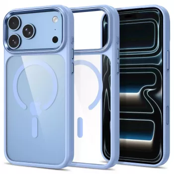 Tech-Protect Magmat MagSafe Clear Case iPhone 17 Pro / 18 Pro jaoks - helesinine raam