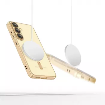 Tech-Protect Magflex MagSafe Samsung Galaxy S25 Edge kaitseümbris läikiv kuldne