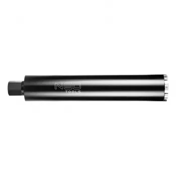 NEO TOOLS 82 mm teemanttüübelpuur GRAPHITE 58G540 jaoks, 470 mm tööpikkus, 1 1/4 tolli UNC keere, laserkeevitatud segmentidega, märgpuurimine