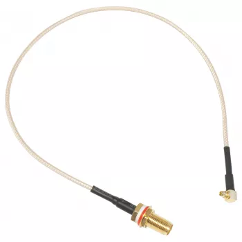 MikroTik ACMMCXRPSMA 0,26 m MMCX-RP-SMA isane koaksiaalkaabel, 50 oomi, RG178, must