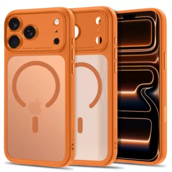 TECH-PROTECT MagPeak MagSafe-kate iPhone 17 Pro Max / 18 Pro Max, matt kosmiline oranž