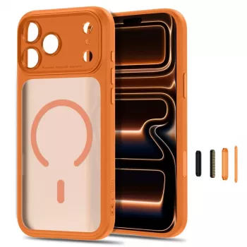 TECH-PROTECT MagPeak MagSafe-kate iPhone 17 Pro Max / 18 Pro Max, matt kosmiline oranž