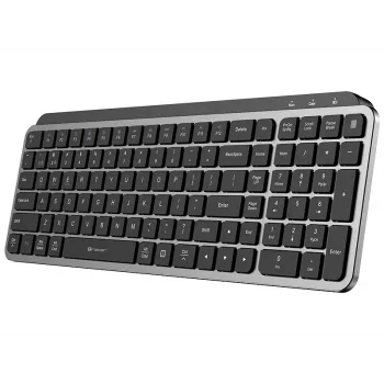 TRACER STONE RF 2.4G+BT juhtmeta klaviatuur, QWERTY US International, must