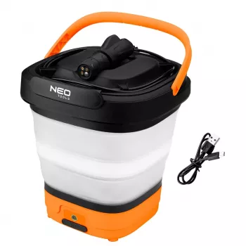 NEO TOOLS 12V juhtmevaba survepesur 5 baari kokkupandava ämbriga ja USB-C laadimisega