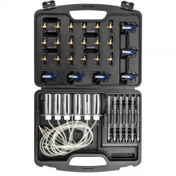 NEO TOOLS TOP-11-263 Common Rail pihusti lekkekatse komplekt diiselmootoritele, 6-silindriline diagnostikakomplekt adapterite ja kohvriga