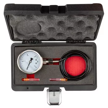 NEO TOOLS Turbo laaduri rõhutestija (1-3 bar) | Analoogmanomeeter 3 adapteriga