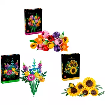 LEGO Botanicals Summer Flower Bouquet Bundle – 756-osaline botaanilise kollektsiooni ehituskomplekt täiskasvanutele