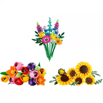 LEGO Botanicals Summer Flower Bouquet Bundle – 756-osaline botaanilise kollektsiooni ehituskomplekt täiskasvanutele