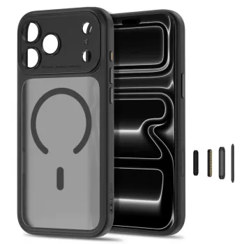 TECH-PROTECT MagPeak MagSafe selge ümbris iPhone 17 Pro / 18 Pro jaoks, matt must