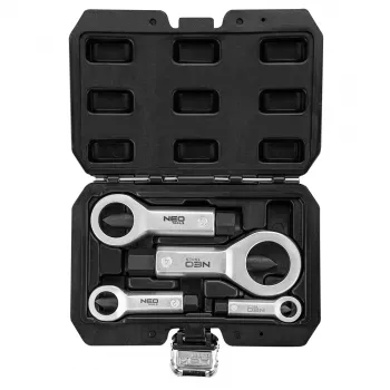 NEO TOOLS Mutrilõhkuja komplekt 4 tk 9-27mm CrV teras koos kohvriga TOP-11-925