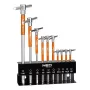 NEO TOOLS Tihvtvõtmed koos kangiga 2-10 mm, 10-osaline komplekt alusel
