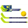LEAN TOYS Saalihoki komplekt 2 hokikepi ja palliga, 82 cm, punane/sinine, lastele alates 6. eluaastast