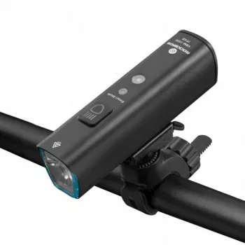 ROCKBROS V9M-1000 1000 luumenit USB-C laetav esituli jalgrattale - must